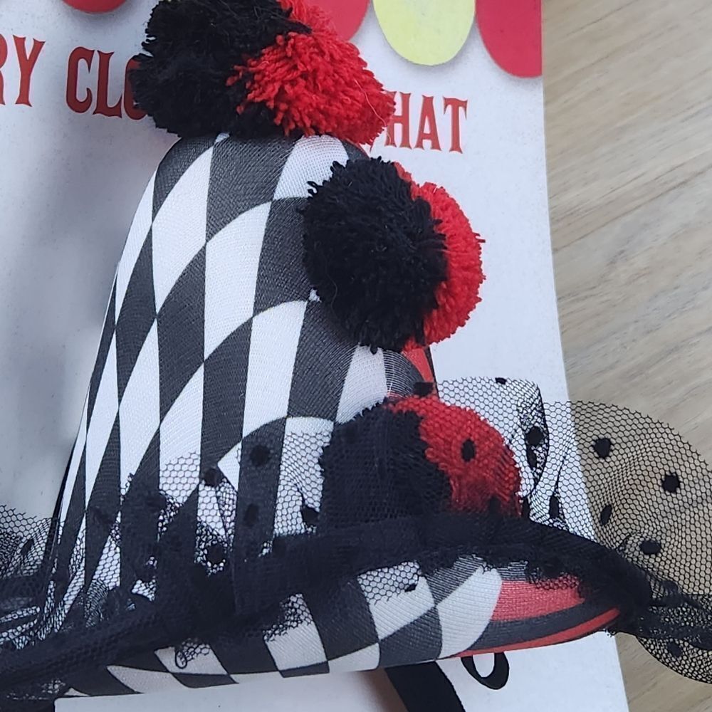 🔹️NWT Scary Clown Mini Hat Headband - Picture 7 of 8